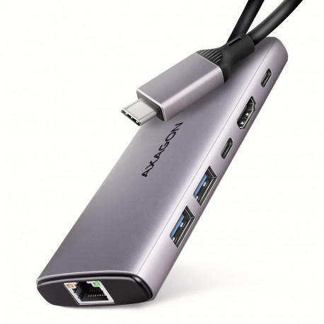 AXAGON mitme pordiga USB-C 10Gbps jaotur HMC-6G2L