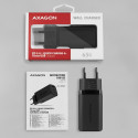 AXAGON GaN seinalaadija 3 pordiga (USB-A + 2x USB-C), 65W | ACU-DPQ65