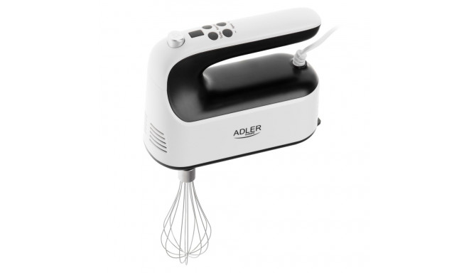 Adler Hand Mixer | AD 4229 | Hand Mixer | 600 W | Number of speeds 9 | Turbo mode | Black/White