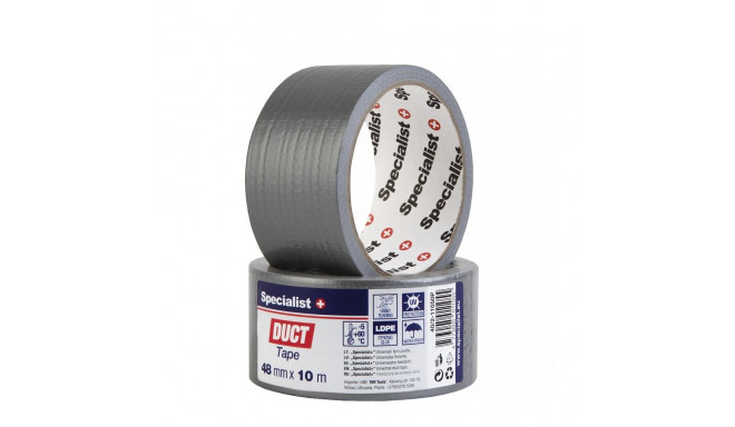 SPECIALIST+ Univ. adhesive tape, 48 mm x 10 m, gray