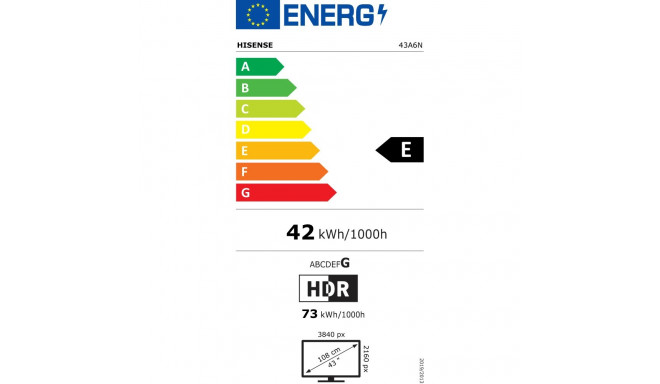 LED teler Hisense 43A6N
