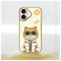 Nimmy iPhone 16 6.1" case khaki Cool&Cute 2.0 Cat