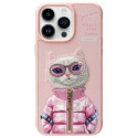 Nimmy iPhone 15 Pro Max 6.7" case pink Cool&Cute 2.0 Cat