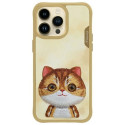 Nimmy kaitseümbris iPhone 15 Pro Max 6.7" khaki Big Eyed Pet 2.0 kass