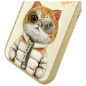Nimmy case iPhone 15 Pro Max 6.7" khaki Cool&Cute 2.0 Cat Nimmy case iPhone 15 Pro Max 6.7" khaki Cool&Cute 2.0 Cat