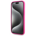 Karl Lagerfeld KLHMP15SSKHPPPLF iPhone 15 6.1" fuksia värvi kõvakorpus Silikoonist Karl Head Print M