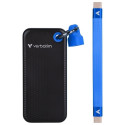 Verbatim 2TB SSD Võtmehoidja USB 3.2 Gen.2 Kaabliga Must-Sinine 32195