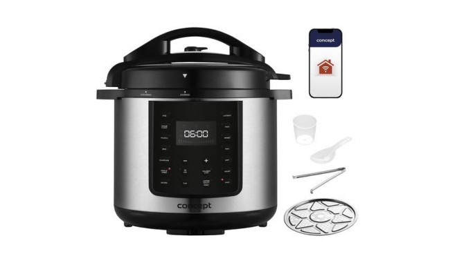 Concept CK8001 multi cooker 5.6 L 1000 W Black, Stainless steel