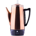 C3 Basic Percolator 12 cup, Copper color, Stainless Steel