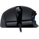 "Logitech Hyperion Fury G402 Mouse right-handed 8 buttons wired USB"