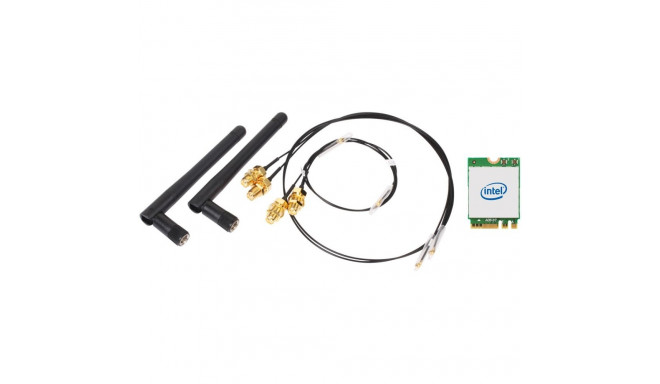 "Barebone WLAN-Kit M.2 INTEL IEEE 802.11ax+BT Universal WLAN-AX/ BT KIT. M.2-card w/o Bracket"