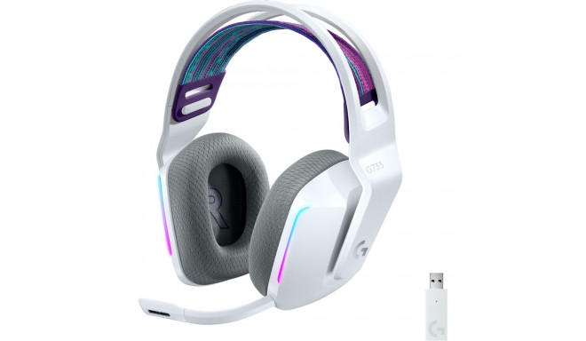 "Logitech Headset G G733 LIGHTSPEED Wireless RGB Gaming white"