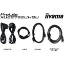 "68,5cm/27"" (3840x2160) iiyama ProLite XUB2792UHSU-B6 16:9 4K IPS 4ms 60Hz DP HDMI USB Speaker Pivo