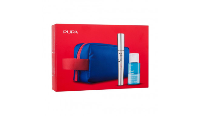 Pupa Vamp! (9ml) (100 Extra Black) (Mascara Vamp! 9 ml + Wand Eraser 50 ml + Blue Cosmetic Bag)