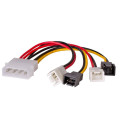 Adapter with cable Akyga AK-CA-34 Molex (m) | 2x 3 pin 12V (m) | 2x 3 pin 5V (m) 4x 15cm Adapter with cable Akyga AK-CA-34 Molex (m) | 2x 3 pin 12V (m) | 2x 3 pin 5V (m) 4x 15cm