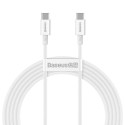 Baseus Type-C - Type-C Superior cable Quick Charge / Power Delivery / FCP 100W 5A 20V 2m white (CATY