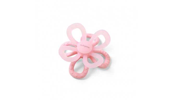 Babyono silicone teether FLOWER pink 1596/01