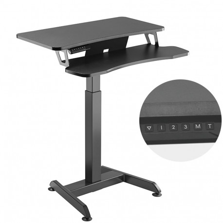 Maclean MC-835 kaasaskantav laua elektriline kõrguse reguleeritav 72–122 cm max. 37 kg juhtpaneeliga