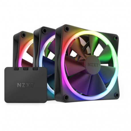 NZXT F120 RGB kolmikpakend arvutikorpuse ventilaator 12 cm must 3 tk