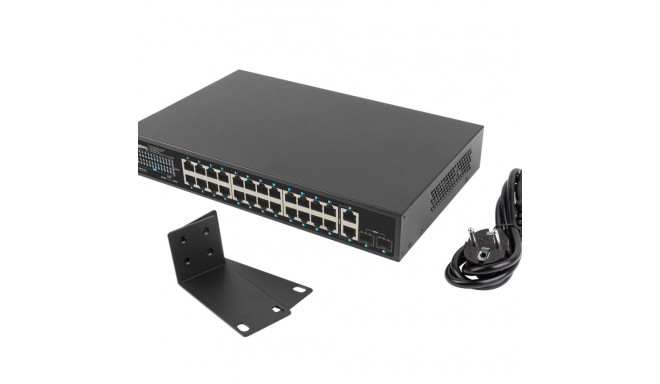 Lanberg RSGE-24P-2GE-2S-250 võrgulüliti haldamata