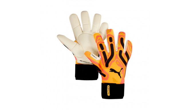 Rękawice bramkarskie Puma Ultra Ultimate Hybrid Sun pomarańczowe 41858 09 10,5