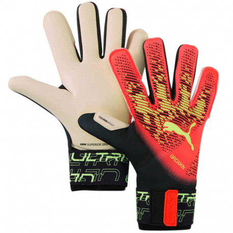 Rękawice bramkarskie Puma Ultra Grip 1 Hybrid pomarańczowo-czarne 41827 02 10