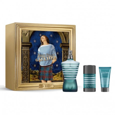 JEAN PAUL GAULTIER LE MALE EAU DE TOILETTE 125ML + BALSAMO AFTER SHAVE 50ML + DESODORANTE STICK 75ML