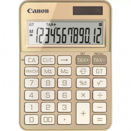 Desktop calculator CANON KS-125KB gold 12-digit