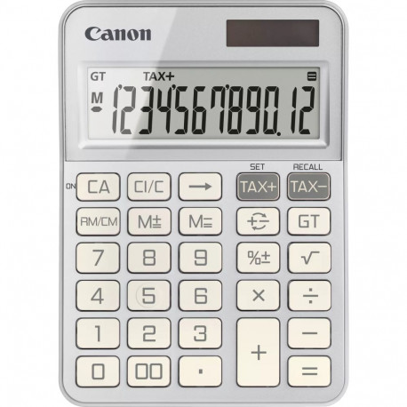 Desktop calculator CANON KS-125KB silver 12-digit