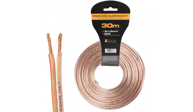 Audio Cable - Libox 2x1,50mm 30m Transparent