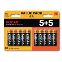 Alkaline Batteries - Kodak Xtralife Aa Battery 10 (5+5 Pack)