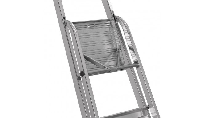 Folding Ladder - Krause Solidy 3 Steps Aluminium Silver