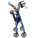 Foldable Walker - Alubest Aluminium Folding Walker, Silver