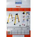 Folding Ladder - Krause Step Rolly Silver