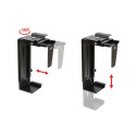 PC Holder - MC-713 Under Desk Bracket Support Black