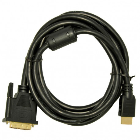 Adapter - Akyga AK-AV-11 HDMI Type A to DVI-D 1.8m Gold-Plated Black