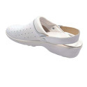 Clog Shoes - Scholl Racy Perforated Leather White Size 37