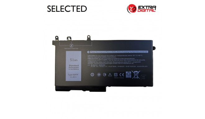 Notebook Battery DELL D4CMT, 51Wh, Extra Digital Selected