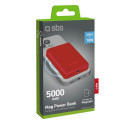 5000 mAh wireless magnetic Power Bank Red