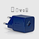 20W GaN Battery Charger - Ultra-fast charge with Power Delivery Blue