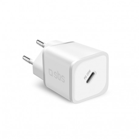 Travel Charger PD 20W Type C, 20W USB By SBS White