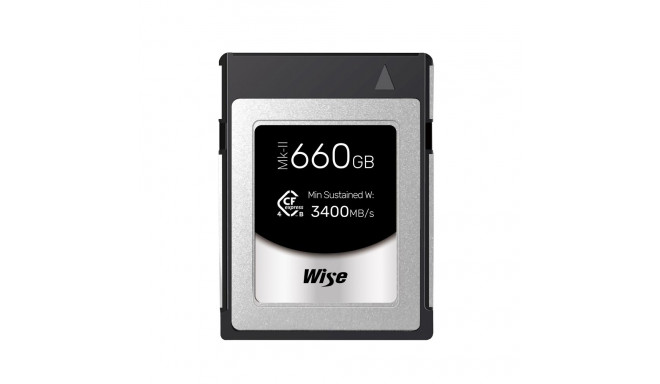 Wise 660GB CFexpress 4.0 Type B PRO Mk II Memory Card 3600 MB/s