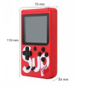 SUP Sup400 8bit Portable Retro Game console with 400 games 3'' LCD with TV RCA cable Red