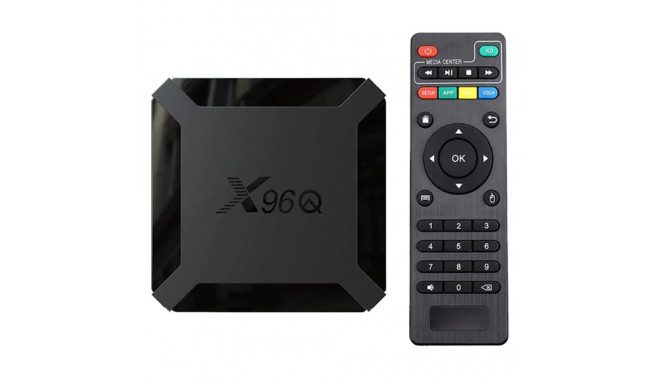 Tvix X96Q 4K Multimedia atkaņotājs Smart TV Box 2GB + 16GB Android 10 ar Bluetooth & Wi-Fi Melns