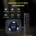 Tvix 8K H618 8K Multimedia atkaņotājs Smart TV Box 4GB +32GB Android 12 Bluetooth / Wi-Fi Melna