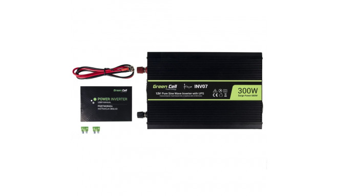 Green Cell INV07 Power Inverter/Inverter Automatic 300 W Black