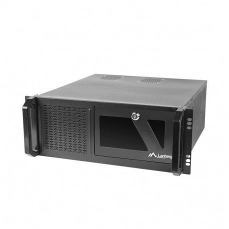 Server Enclosure - LANBERG 19" 4U ATX Steel Case 7 Expansion Slots Black