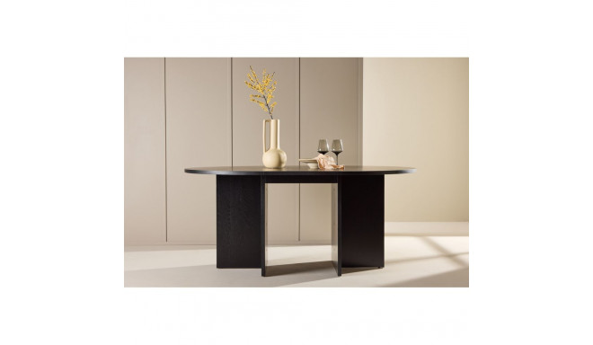 Pikendatav söögilaud Strada 120/170x120cm, must