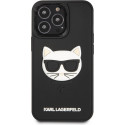 Karl Lagerfeld case 3D Rubber Choupette Apple iPhone 13 Pro, black