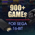 GameBox Y2SG 16-битная ретро игровая консоль с HDMI и играми Sega, 2 беспроводных контроллера, черны